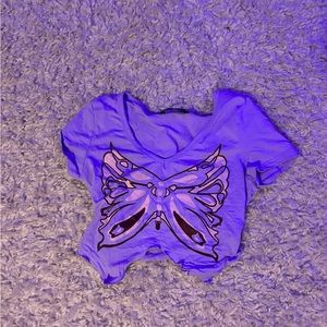 size small shein babydoll butterfly tee